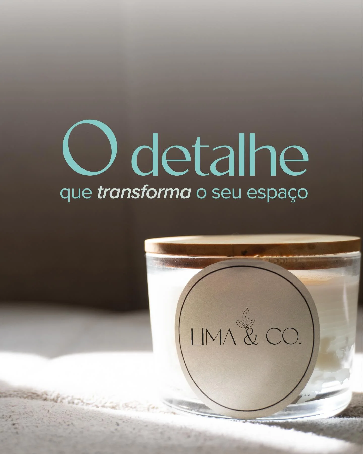 Vela Lima & Co. Bergamota sobre uma superfície clara